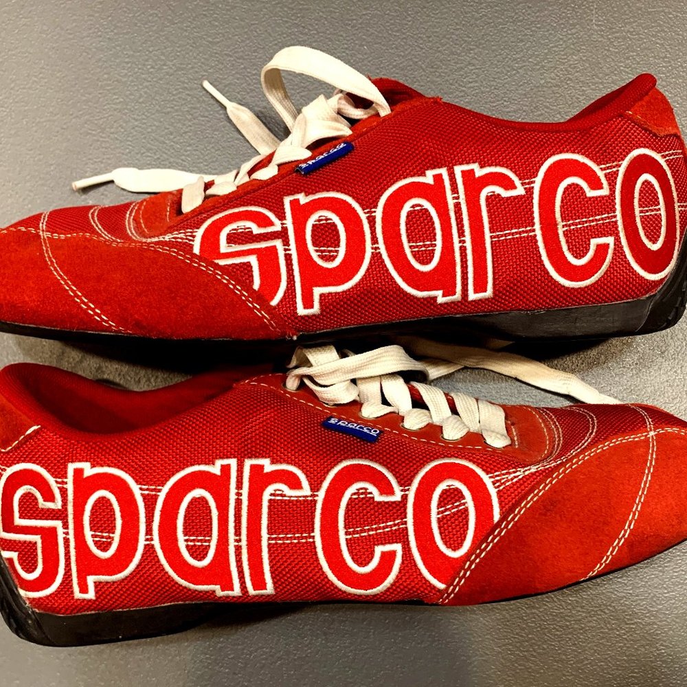 Sparco Men's Red Racing Shoes size 10 or EUR 44 very little wear